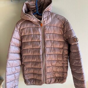 Save the duck brand Pink Puffer Jacket with Hood